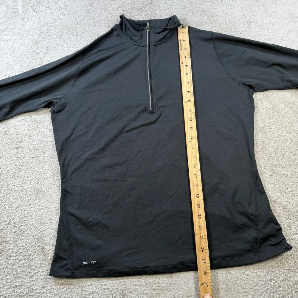 Nike Running 1/4 Zip Womens XL Black Dri-Fit Performance Stretch Pullover Active